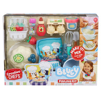Load image into Gallery viewer, Bluey Pavlova Kit packaging with playset items