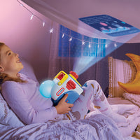Load image into Gallery viewer, Child playing with a toy projector in a bedroom
