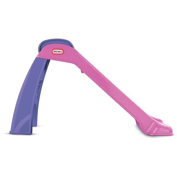Pink and purple slide with Little Tikes logo on a white background