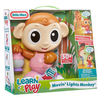 Load image into Gallery viewer, Little Tikes Learn &amp; Play Movin&#39; Lights Monkey toy packaging on a white background
