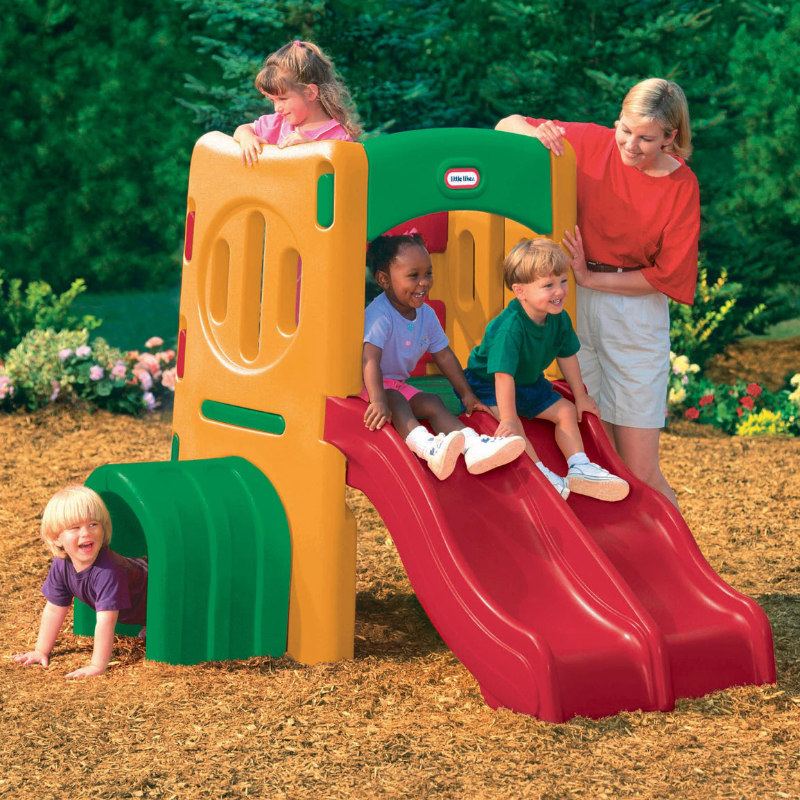 Little tikes double slide on sale