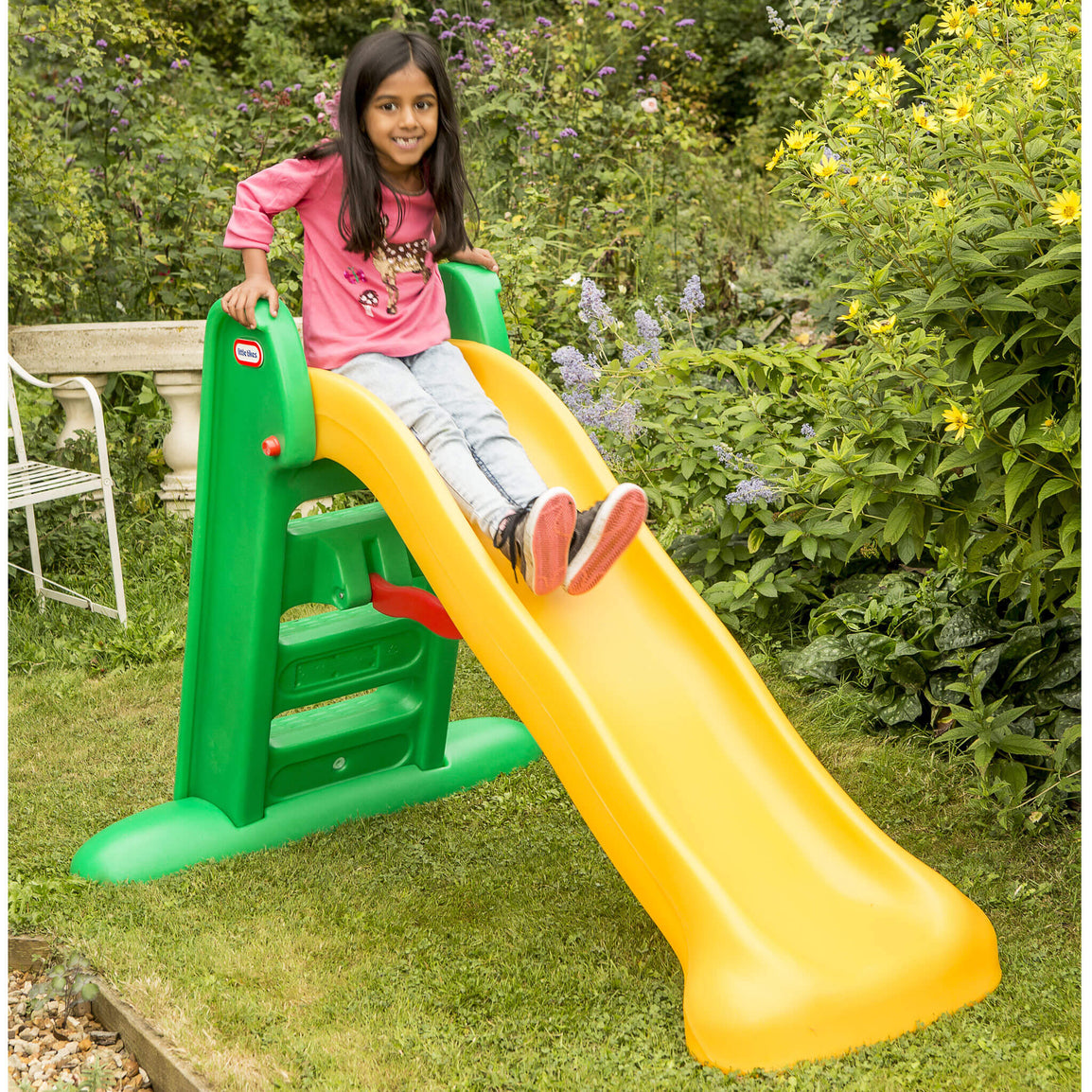 girl on slide