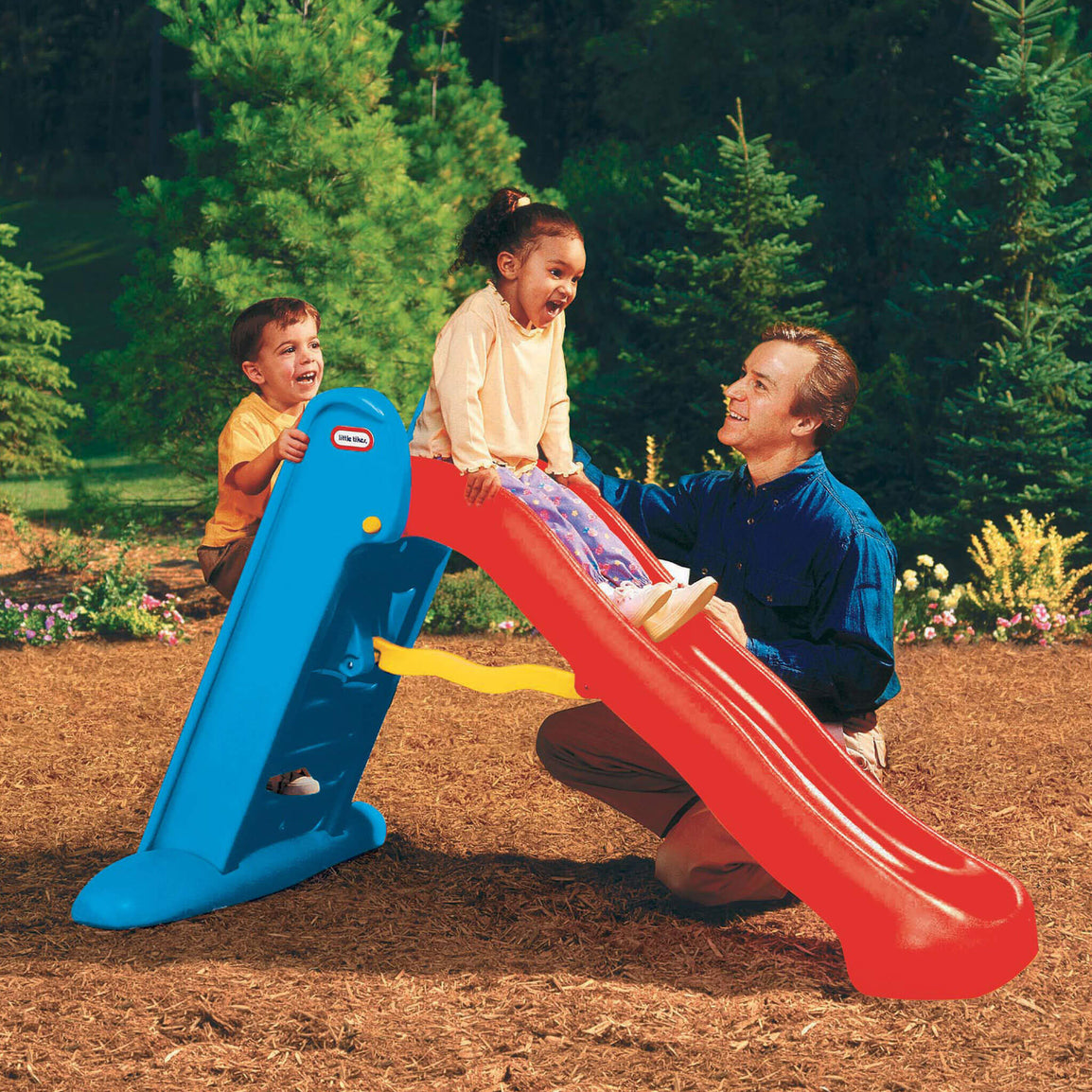 kids playing on Easy Store Large Slide