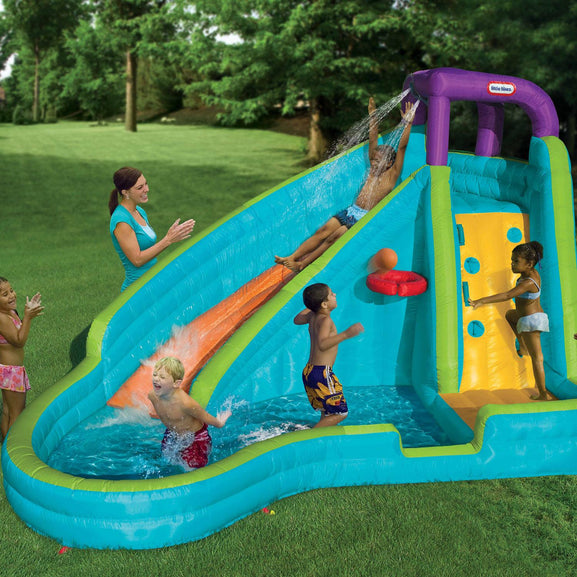 Inflatable water slide Slam n Curve Little Tikes