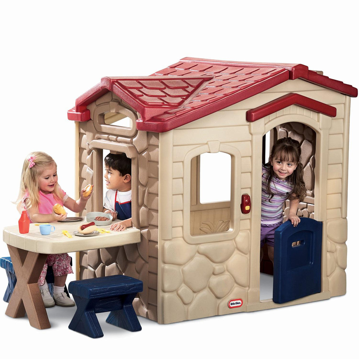 Little tikes brown picnic table online