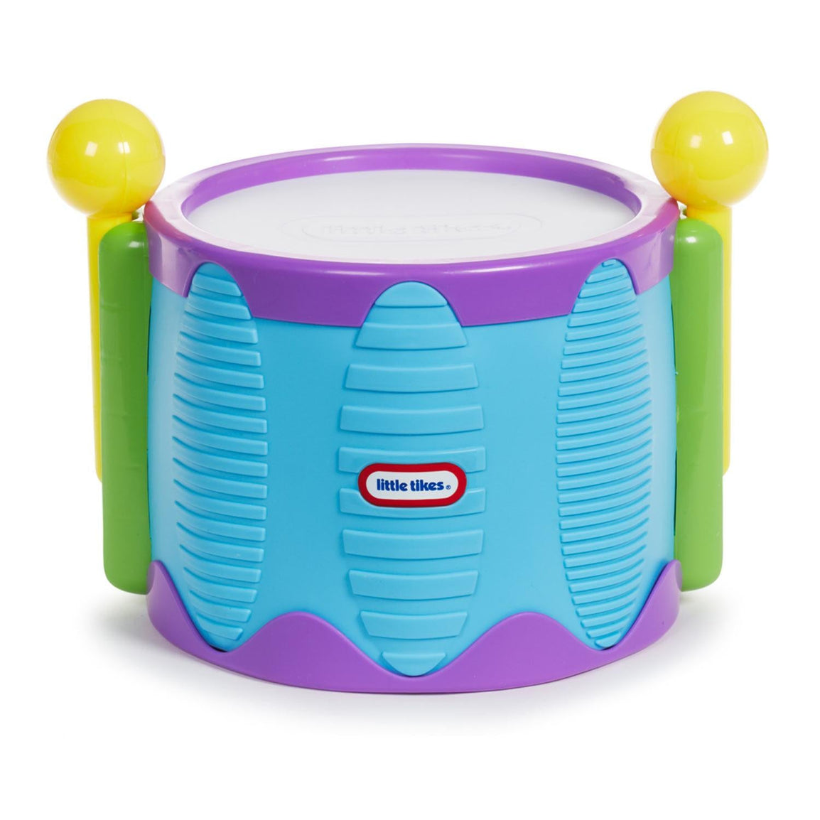 Kids can use the drum sticks or their hands on the top to make drum sounds