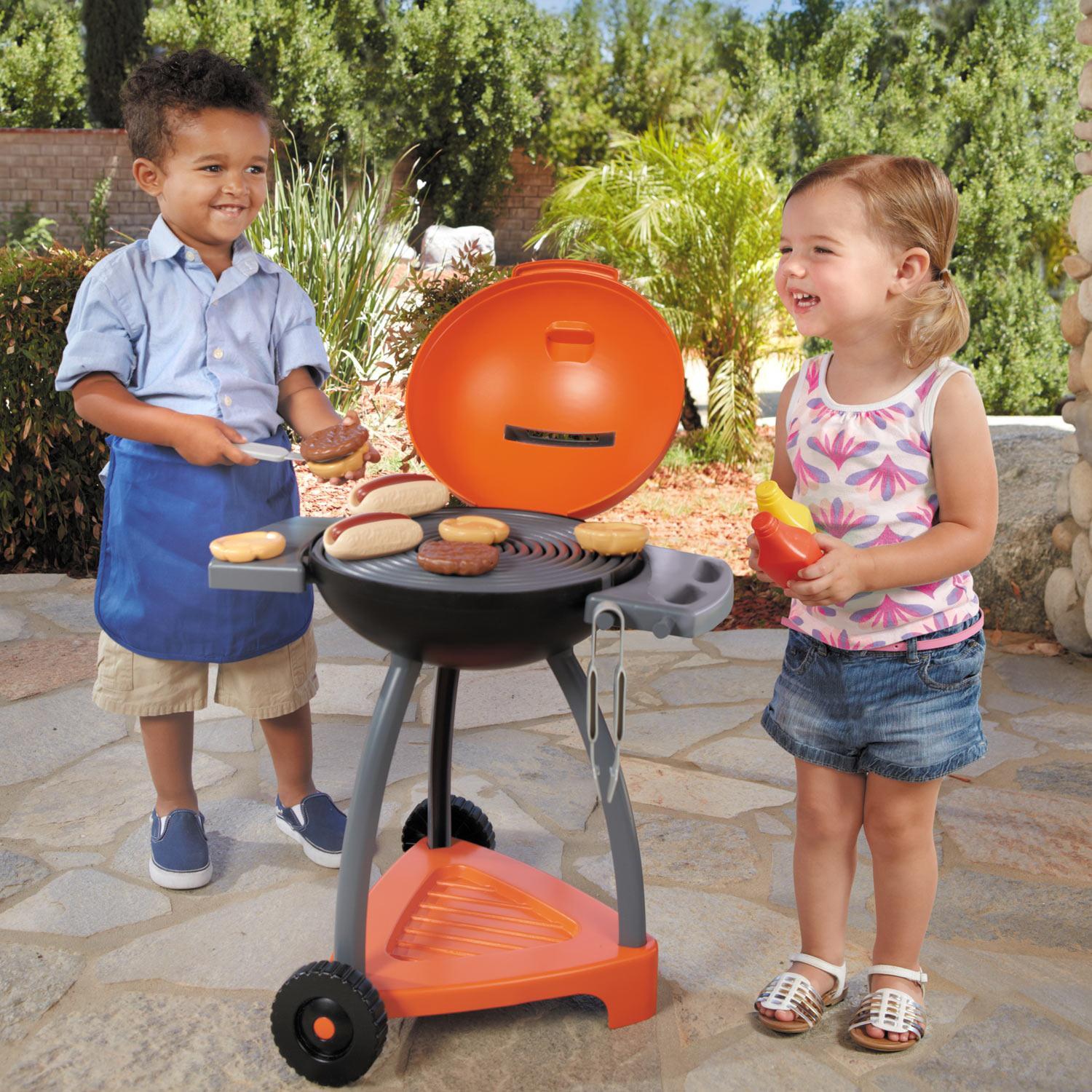 Kids Play Grill Toy Sizzle 'n Serve Grill Little Tikes