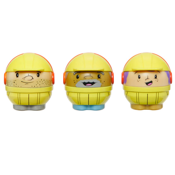 three construction tots