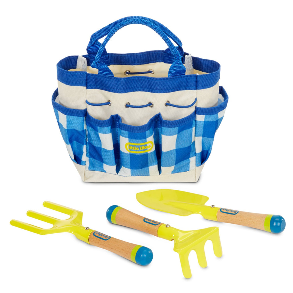 The Hand Tools and Bag are designed for little hands so kids can easily use them around the garden