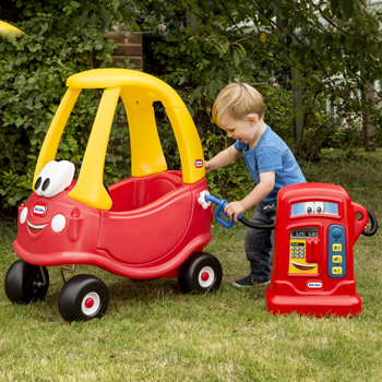 red and yellow play car