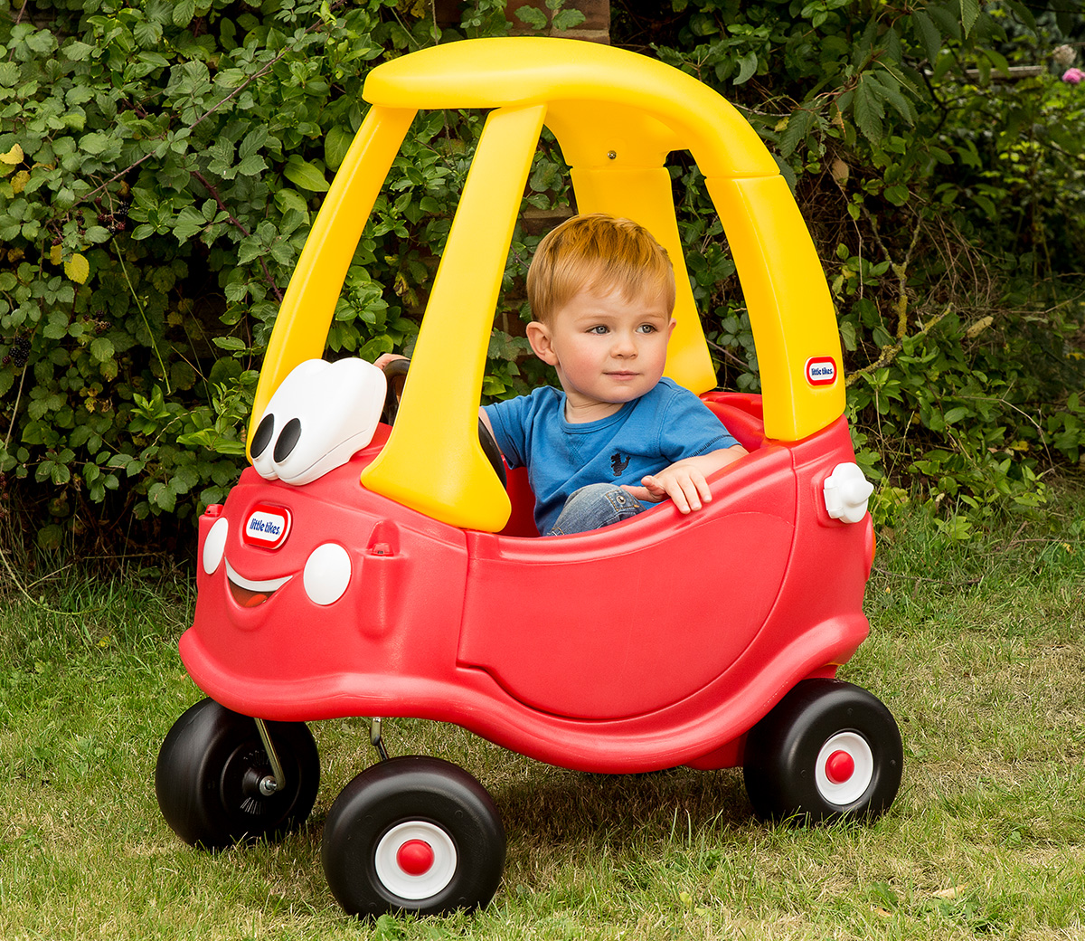 red and yellow toy car little tikes
